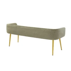 Emilio Modern 55.25" Wide Upholstered Low Back Bench With Sturdy Golden Metal Tapered Leg| ARTFUL LIVING DESIGN 20 Emilio Modern 55.25" Wide Upholstered Low Back Bench With Sturdy Golden Metal Tapered Leg| ARTFUL LIVING DESIGN -Furniture Store GUEST 4cfcdfc5 75c5 4bc4 af34 be1d67beff99