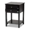 2 Drawer Willow Wood Nightstand - Baxton Studio