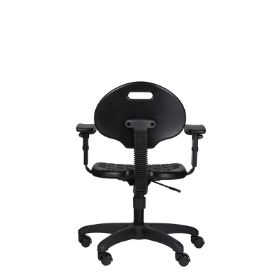 16"-21" Adjustable Height Polyurethane Task Office Chair With Arms Black- Hampden Furnishings 18 16"-21" Adjustable Height Polyurethane Task Office Chair With Arms Black- Hampden Furnishings - Image 16