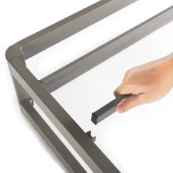 9" Metal Round Corner Platform Bed Frame Gray - Mellow -Furniture Store GUEST 4ff4ecfa e37e 4540 acb1 1b0296f2a722