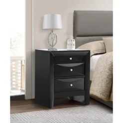 Passion Furniture Marilla 3-Drawer Nightstand (28 In. H X 17 In. W X 23 In. D) -Furniture Store GUEST 509feead d839 43ae 9f38 19161675f739