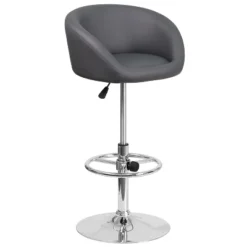 Flash Furniture Contemporary Adjustable Height Barstool With Barrel Back And Chrome Base -Furniture Store GUEST 50dcba7e 4d31 4b4f ae33 7de46f42f337