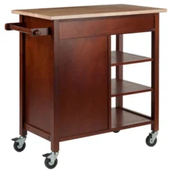 Marissa Kitchen Cart Walnut - Winsome -Furniture Store GUEST 510be53b 4750 4035 9666 0696ea4aae88