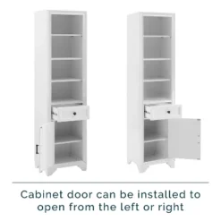 3pc Tara Sideboard And Bookcase Set Distressed White - Crosley -Furniture Store GUEST 52122803 c359 463a 95a8 759b8942b324