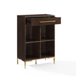 42.25" Juno Record Storage Cube Bookcase Dark Brown - Crosley -Furniture Store GUEST 5254c774 8bd1 417d b9b2 21d9edff709f