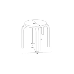 Set Of 4 Bentwood Stools - Linon -Furniture Store GUEST 5328732f ad07 4f27 9084 8b830d73b22e