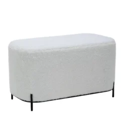 32" Modern Decorative Bench With Metal Base - WOVENBYRD -Furniture Store GUEST 53e65c85 b70b 4e3f 8d90 ea33af9838b5