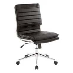 Armless Mid Back Manager's Faux Leather Chair With Chrome Base - OSP Designs 20 Armless Mid Back Manager's Faux Leather Chair With Chrome Base - OSP Designs -Furniture Store GUEST 543f5254 a630 488e b03c 81003fc459bd