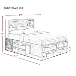 3pc King Madison Storage Bedroom Set Espresso Brown - Picket House Furnishings -Furniture Store GUEST 550afe2d 0573 48ed bc8d af8106a2877a