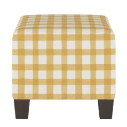 Annie Square Ottoman In Patterns - Skyline Furniture