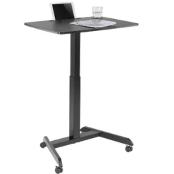 Monoprice Gas-Lift Height Adjustable Sit-Stand Mobile Rolling Workstation Laptop And Computer Desk V2 -Furniture Store GUEST 554450a4 e00c 46a5 9599 2e88bcf858ac