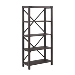 64" Sophie Industrial X Frame Bookshelf - Saracina Home 35 64" Sophie Industrial X Frame Bookshelf - Saracina Home -Furniture Store GUEST 5641daaf a669 40f1 9ff9 c02507696c8d