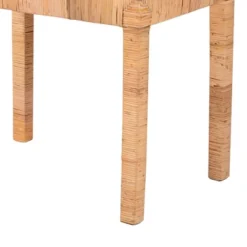 Abelia Natural Rattan And Mahogany Wood Short Accent Bench Natural Brown - Baxton Studio -Furniture Store GUEST 5670074a 679d 472c b38d d643b47b0ff9