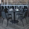 Flash Furniture 36'' Round Laminate Table Set With X-Base And 4 Trapezoidal Back Banquet Chairs -Furniture Store GUEST 5786fc69 4264 4f13 baca 70bd4d5fc834