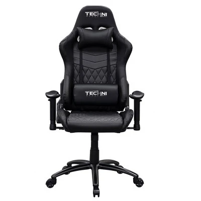 Ts-5100 Ergonomic High Back Racer Style Video Gaming Chair - Black - Techni Sport 4 Ts-5100 Ergonomic High Back Racer Style Video Gaming Chair - Black - Techni Sport - Image 2