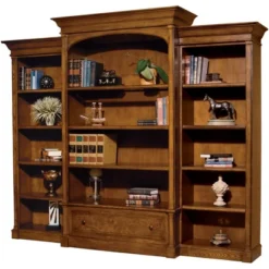 Hekman 79105 Hekman Right Pier Bookcase 7-9105 Urban Ash Burl