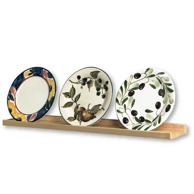 31" Decorative Shelf Wall Mounted With Front Edge Unfinished Wood - Inplace 4 31" Decorative Shelf Wall Mounted With Front Edge Unfinished Wood - Inplace - Image 2