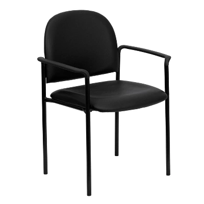Flash Furniture Comfort Stackable Steel Side Reception Chair With Arms 16 Flash Furniture Comfort Stackable Steel Side Reception Chair With Arms - Image 14