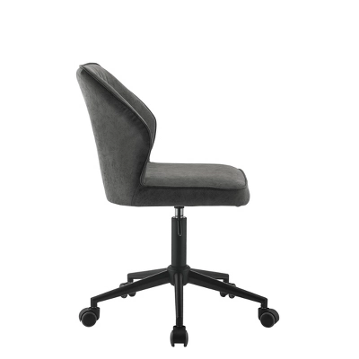 22" Pakuna PU Office Chair Vintage Gray/Black Finish - Acme Furniture 3 22" Pakuna PU Office Chair Vintage Gray/Black Finish - Acme Furniture
