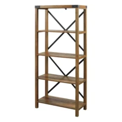 64" Sophie Industrial X Frame Bookshelf - Saracina Home 31 64" Sophie Industrial X Frame Bookshelf - Saracina Home -Furniture Store GUEST 5a74fddf ea69 4314 851d 435f865093fa