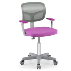 Tangkula Kids Desk Chair Adjustable Height Children Study Chair W/Auto Brake Casters Blue / Pink -Furniture Store GUEST 5af9fd2e 39b1 4914 9363 59c2b2f9e8e3