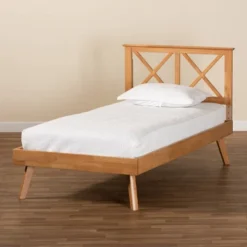 Galvin Wood Platform Bed Brown - Baxton Studio -Furniture Store GUEST 5b406c56 0cae 4c74 8268 1e41ca4d7073