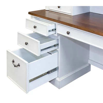 70" Durham Credenza White - Martin Furniture 6 70" Durham Credenza White - Martin Furniture - Image 4