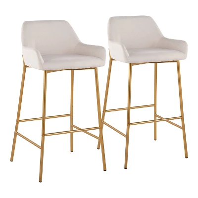 Set Of 2 Daniella Metal Polyester Barstool - LumiSource 15 Set Of 2 Daniella Metal Polyester Barstool - LumiSource - Image 13