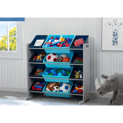 Delta Children Kids' Toy Storage Organizer With 12 Plastic Bins 3 Delta Children Kids' Toy Storage Organizer With 12 Plastic Bins