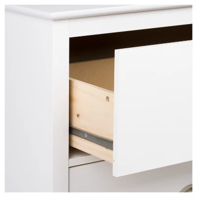 Yaletown 2 Drawer Nightstand - White - Prepac 4 Yaletown 2 Drawer Nightstand - White - Prepac - Image 2