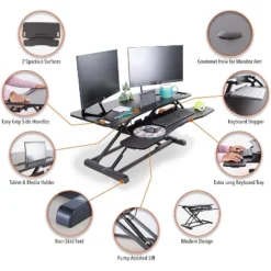 FlexPro Hero Standing Desk Converter - 37” Sit To Stand Desk With Keyboard Tray – Stand Steady 16 FlexPro Hero Standing Desk Converter - 37” Sit To Stand Desk With Keyboard Tray – Stand Steady -Furniture Store GUEST 60829ee5 e66a 48b6 ae58 4cc43d45684d