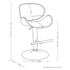 Avondale Bentwood Adjustable Height Gas Lift Barstool - WyndenHall -Furniture Store GUEST 61243e11 cba7 4de5 a5a4 0737639265e4