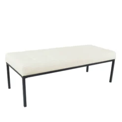 Tufted Metal Bench - HomePop -Furniture Store GUEST 612696f9 0cd7 45e6 8e6a c9e3bf238156