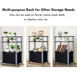 Costway Bakers Rack Microwave Oven Rack Shelves Kitchen Storage Organizer -Furniture Store GUEST 61478be2 7eaa 4ebe a874 bd83efc7366d