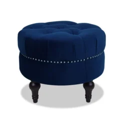 Jennifer Taylor Home Dawn Tufted Round Ottoman Nailhead Accents 10 Jennifer Taylor Home Dawn Tufted Round Ottoman Nailhead Accents -Furniture Store GUEST 61d65e16 8160 420e b86f 97cae0ea05db