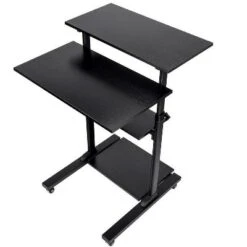 Monoprice Height Adjustable PC Workstation Cart For Sit-Stand -Furniture Store GUEST 6209d17a 9418 4741 8792 9589dc3139ab