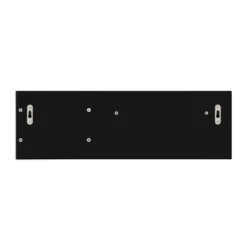 18" Utility Shelf With Pocket And Hanging Hooks Black - Danya B. -Furniture Store GUEST 6210cdd9 f01a 4cb7 89bf 3634a1f25df3