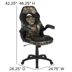 Flash Furniture Gaming Desk And Racing Chair Set With Cup Holder, Headphone Hook And Removable Mouse Pad Top - 2 Wire Management Holes -Furniture Store GUEST 62912874 837c 47f2 b257 cb32f23c0895