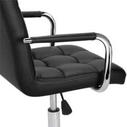 Yaheetech Modern Office Chair Height Adjustable Swivel Chair Mid Back PU Leather Chair -Furniture Store GUEST 62e78683 9a70 40aa b3f6 4c0ca976ff32