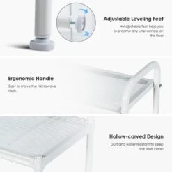 Costway Bakers Rack Microwave Oven Rack Shelves Kitchen Storage Organizer -Furniture Store GUEST 62fbc336 6eb8 41f0 90c5 402906e721a7