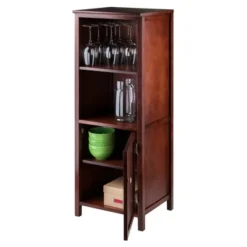 Brooke Jelly Cupboard With 2 Shelves And Door Wood/Espresso - Winsome -Furniture Store GUEST 631a55d8 3fc4 47bc 8f77 df398bff4cdd