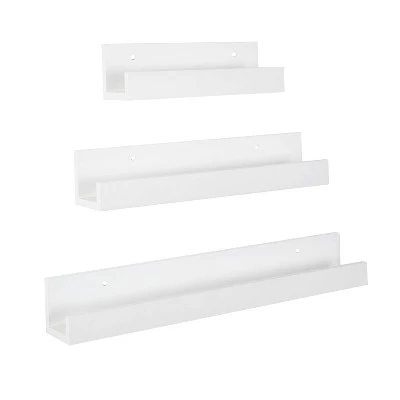 3pc Levie Wooden Picture Ledge Wall Shelf Set - Kate & Laurel All Things Decor 7 3pc Levie Wooden Picture Ledge Wall Shelf Set - Kate & Laurel All Things Decor - Image 5