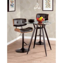 Set Of 2 Lombardi Mid-Century Modern Adjustable Counter Height Barstool - Lumisource -Furniture Store GUEST 639a8500 783c 4ddd bc70 ad09c7569f95