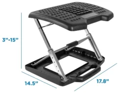 Mount-It! Footrest With Massaging Bead | Adjustable Height And Tilt Office Foot Rest Stool For Under Desk Support | 5 Height Settings, 3 Tilt Settings -Furniture Store GUEST 64078224 8667 425c 9371 e6024cd5d787