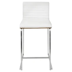 Set Of 2 26" Mara Contemporary Counter Height Barstool White - Lumisource -Furniture Store GUEST 6422834a 71c2 43ef 9fb5 92fca9917744