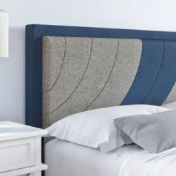 Becca Two Tone Upholstered Platform Bed - Eco Dream -Furniture Store GUEST 64267ee9 c5b0 4d41 9065 0f5da4d964ea