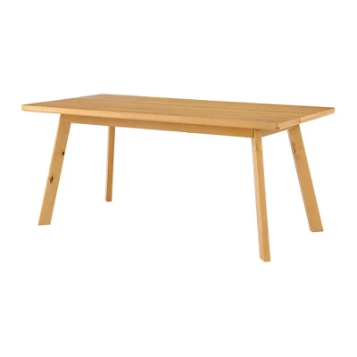 73" Shelburne Dining Table With Bench Warm Natural - Alaterre Furniture 4 73" Shelburne Dining Table With Bench Warm Natural - Alaterre Furniture - Image 2