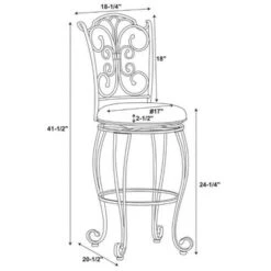 24" Genna Back Bar Counter Height Barstool Brown - Linon -Furniture Store GUEST 64e5f12c 02c5 401f 8e9c 51d2fa2d90d8