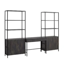 3pc Jacobsen Desk And Large Etagere Set Brown Ash - Crosley 21 3pc Jacobsen Desk And Large Etagere Set Brown Ash - Crosley -Furniture Store GUEST 659a206c 59f1 4b7d 830d f5265fa406f2