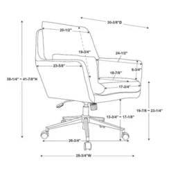 Meacham Swivel Desk Chair - Linon -Furniture Store GUEST 6755472b df1b 4509 9c5a 5dd0cfd1e493